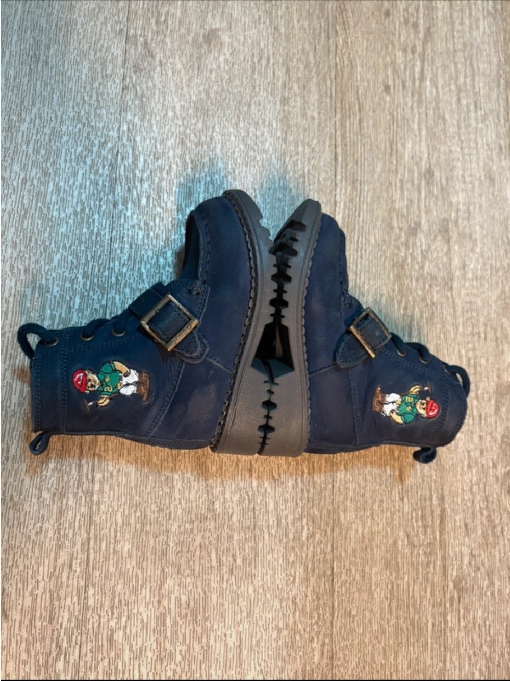 POLO RALPH LAUREN NAVY BLUE TODDLER BOOTS SIZE 6